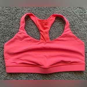 Neon Lululemon sports bra - size 10